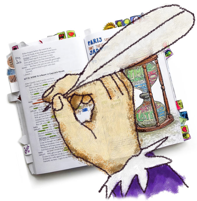 Make notes and record your thoughts with Doodle Through Shakespeare books