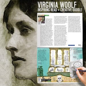 Virginia Woolf. Inspiring Read + Creative Doodle